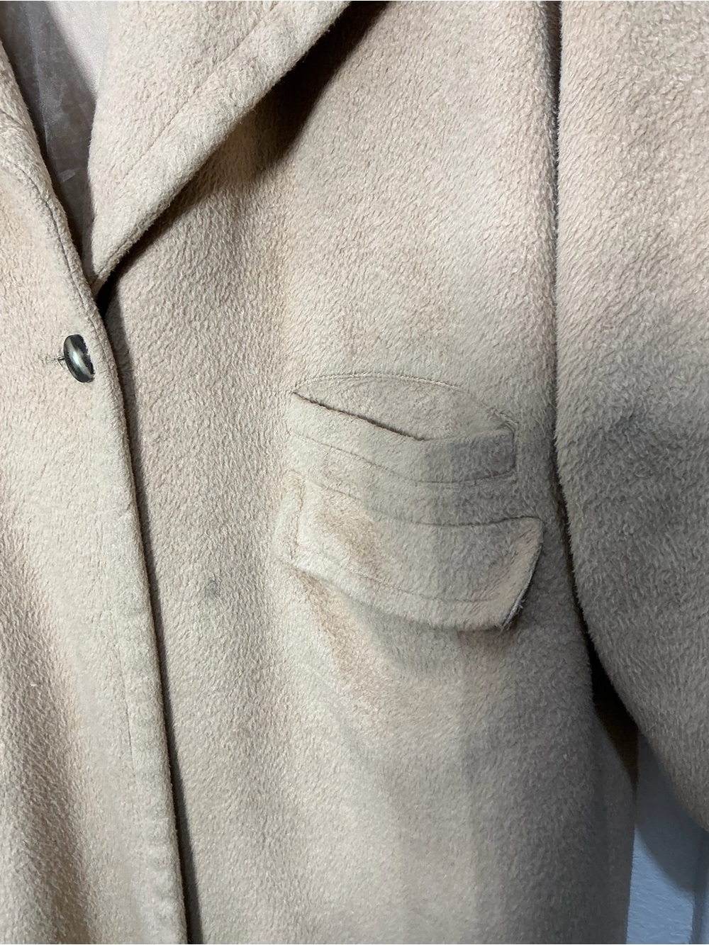 Badgley Mischka Camel Faux-Shearling Teddy Jacket - Picture 3 of 5